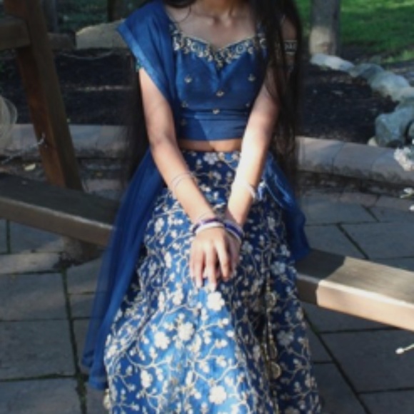 Hand Crafted Dresses & Skirts - Stunning 3 Piece Lengha